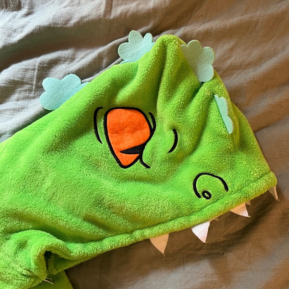 Rugrats Reptar Neon Green One Piece Pajama Onesie